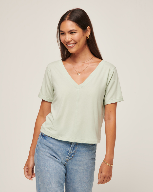 Calm Waters Vneck Top