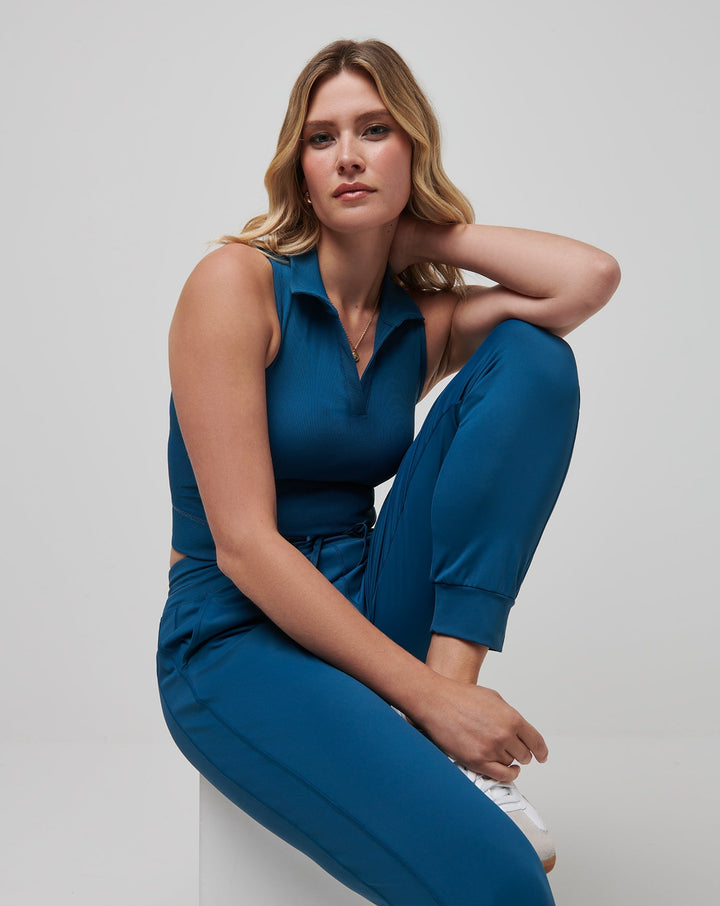 Moveknit Sleeveless V-Neck Polo