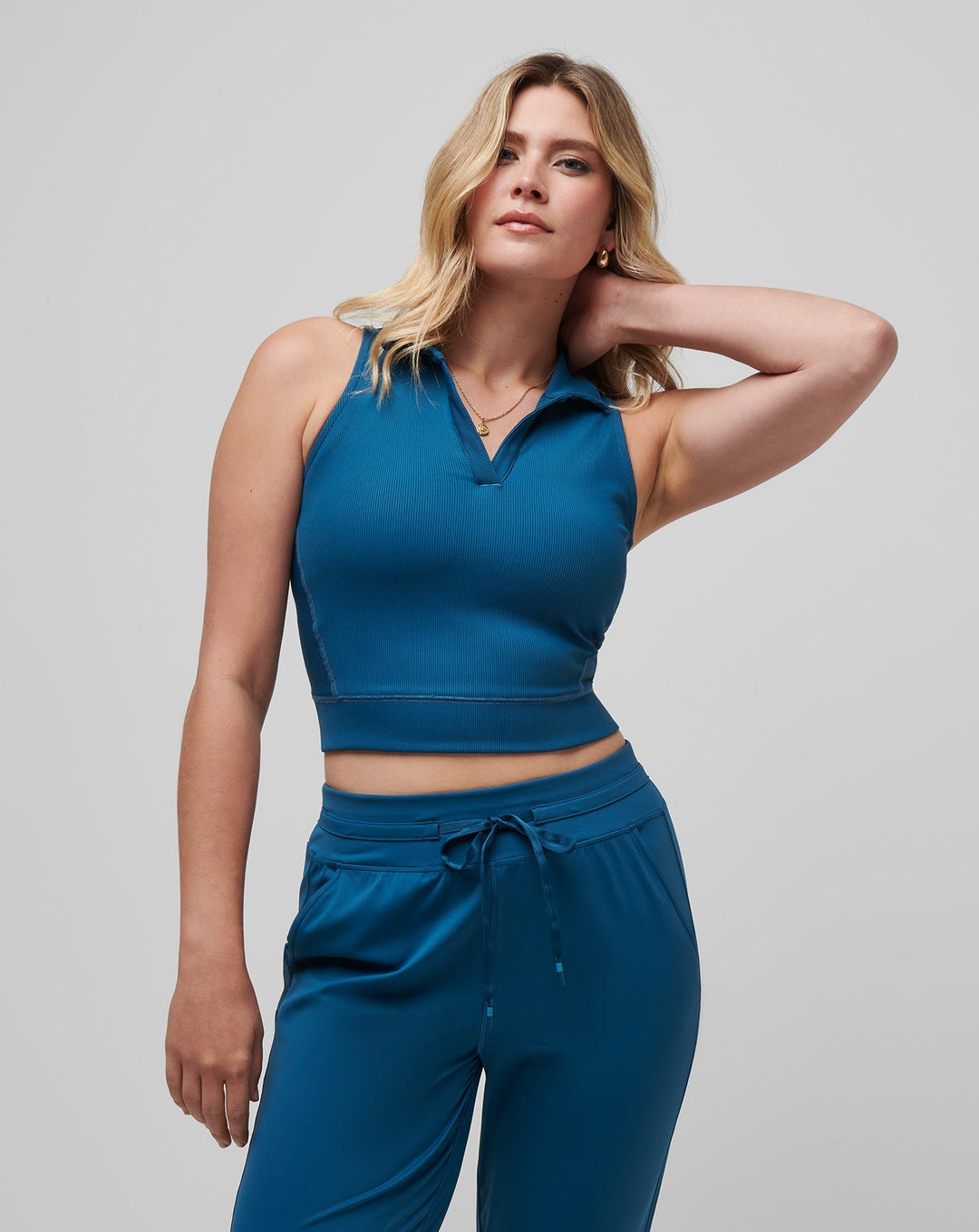 Moveknit Sleeveless V-Neck Polo