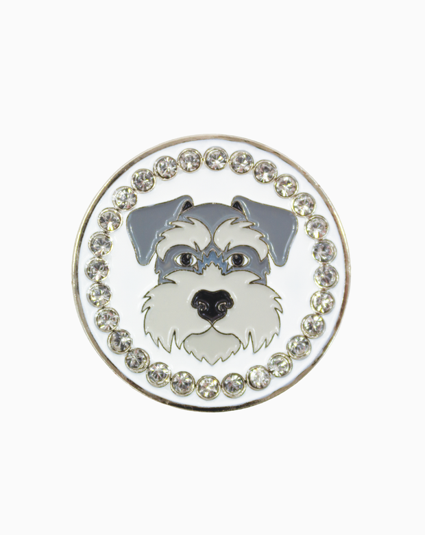 SCHNAUZER Ball Marker and Hat Clip Set