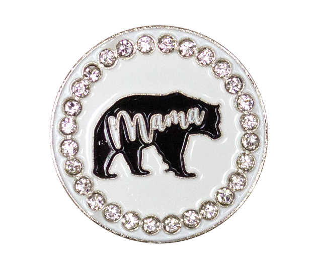 Mama Bear Ball Marker and Hat Clip Set