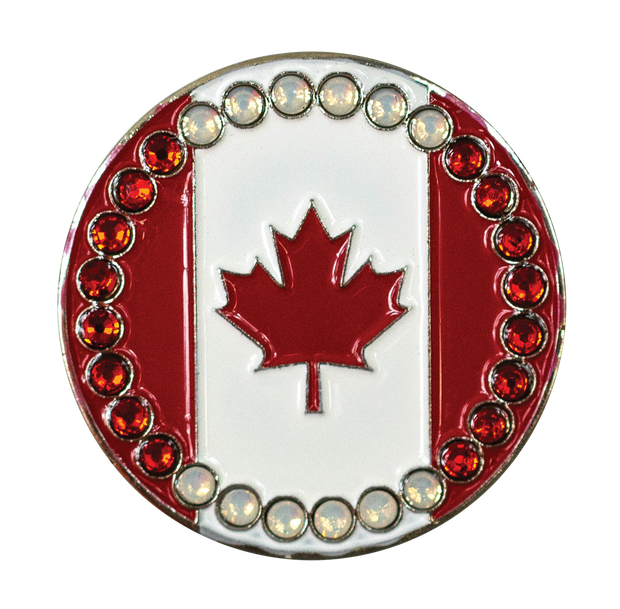 Canadian Flag Ball Marker and Hat Clip Set