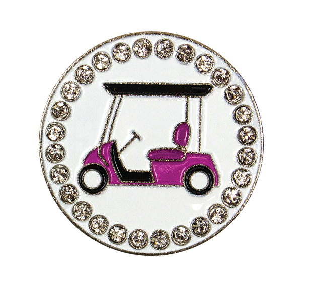 Golf Cart Ball Marker and Necklace Set