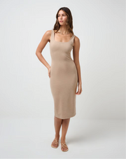 FRIDAY PONTE MIDI DRESS