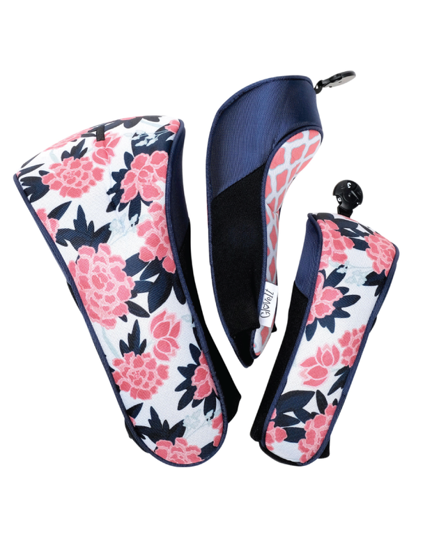 Peonies & Par Head Covers 3 Pack