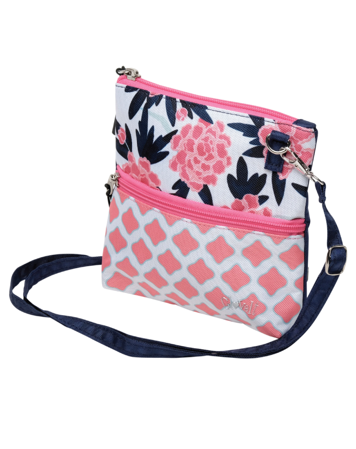 Peonies & Par Zip Carry-All Bag