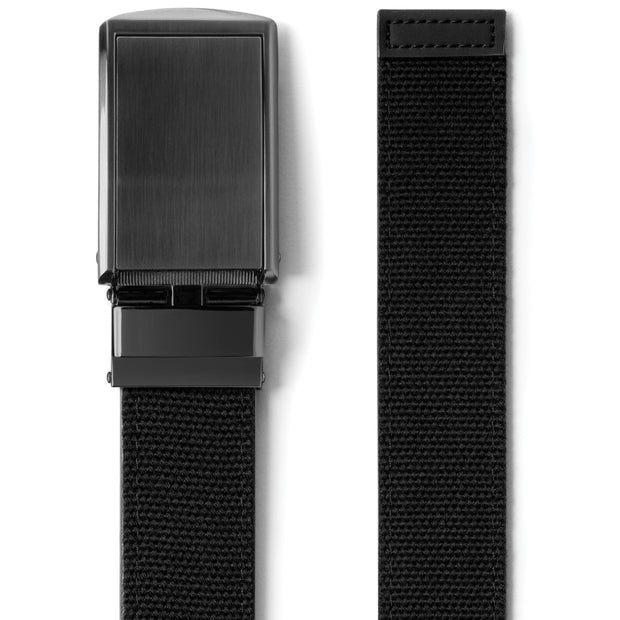 Canvas Belt - Black/Gunmetal Belt