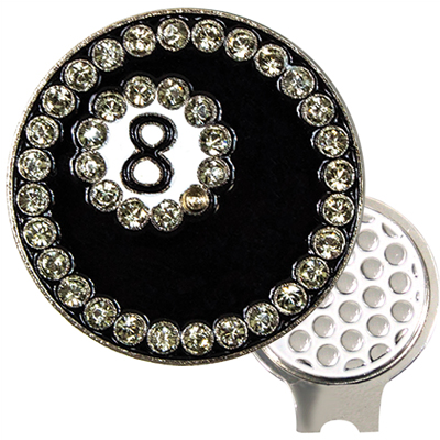 8 Ball Ball Marker and Hat Clip Set